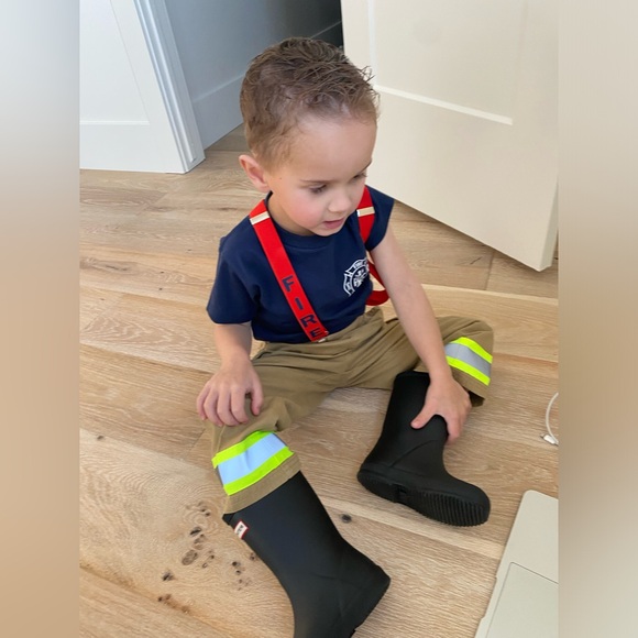 Fireman boys girls size 3T Costume outfit shirt pants suspenders birthday - Picture 6 of 13